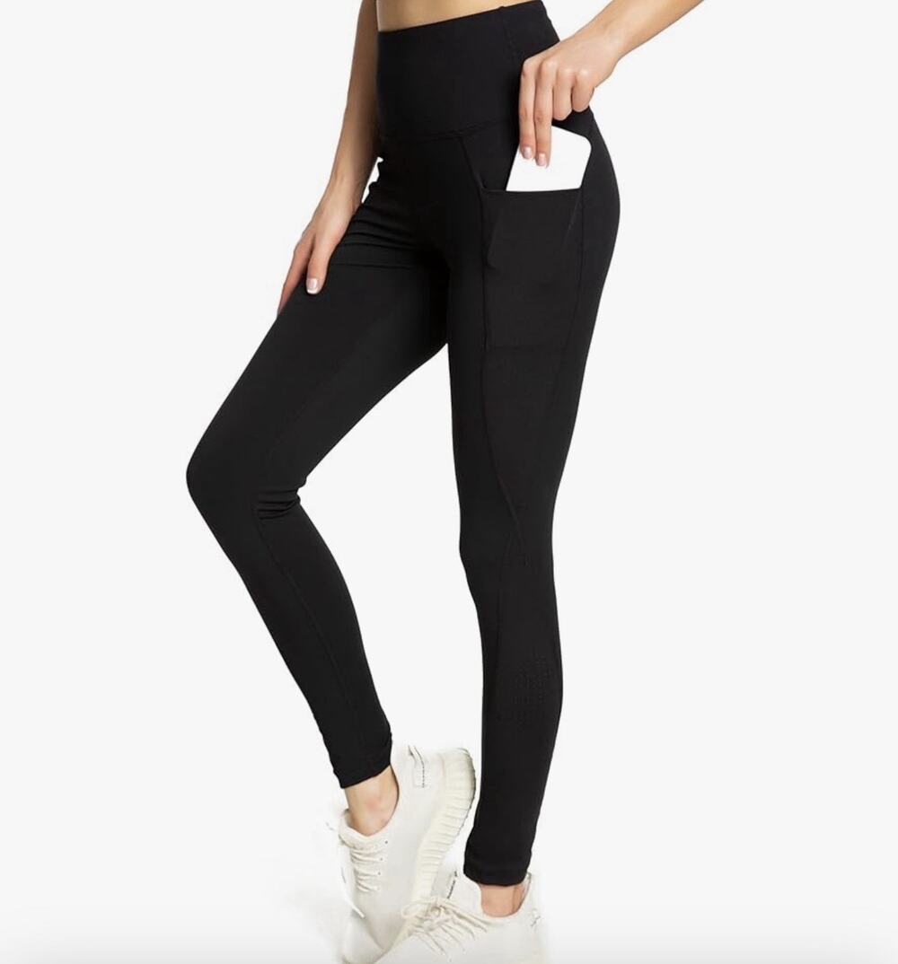 Yoga Pants for Women with Pockets High Waisted Leggings Size S/M